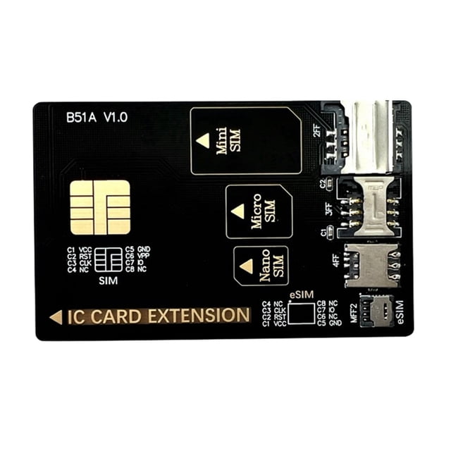 4 in 1 Adapter Test Card Mobile Phone Smart Card Adapter Card Opening Test Supports Mini SIM/Micro-SIM/Nano SIM/ESIM