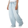 thumbnail image 3 of Celebrity Pink Women's and Women's Plus Baggy Wide Leg Jeans, Available in Regular, Short, Long Inseams, Sizes 1-24, 3 of 5