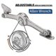 thumbnail image 3 of 2pcs Heavy Duty Lid Support Hinges Soft Close Folding Lid Stay Hinge Keep Lid Hinge Open For, 3 of 4