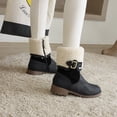 thumbnail image 4 of Botas de nieve Otoño e invierno Punta redonda Moda Botas cortas peludas cálidas Botas de gran tamaño Botas de mujer Wmkox8yii ghj1875, 4 of 7