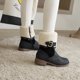 thumbnail image 4 of Botas de nieve Otoño e invierno Punta redonda Moda Botas cortas peludas cálidas Botas de gran tamaño Botas de mujer Wmkox8yii ghj1876, 4 of 7