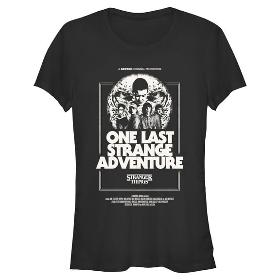 Netflix Juniors' Stranger Things One Last Adventure Poster T Shirt