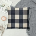 thumbnail image 2 of PRATYUS Outdoor Blue Throw Pillow Covers Buffalo Plaids Check Summer Front Porch Decorative Gingham Cushion Cases Home Decor Farmhouse for Patio Furniture Couch Bed Sofa 20x20in, 2 of 5
