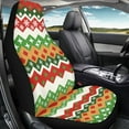 thumbnail image 4 of Jeiento Christmas Car Seat Covers Front Seats Only Xmas Driver Seat Covers Protector Stretchy High Bucket Seat Covers Universal Automotive Accessory for SUV Van Truck, 4 of 6