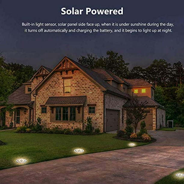 Merkury outdoor solar disc lights deals