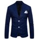 thumbnail image 1 of Traje de moda de primavera y verano para hombre, traje pequeño de lino y algodón ajustado a la moda para hombre, 1 of 6