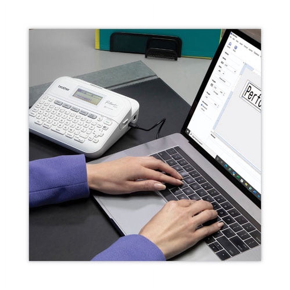 P-Touch PT-D410 Advanced Connected Label Maker, 20 mm/s, 8.9 x 3.9 x 12.3 | Bundle of 2 Each