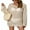 Beige, variant on Swimsuit Cover Up for Women Summer Long Sleeve Bathing Suit Cover Up Swim Crochet Bikini Beach Dress Shermie