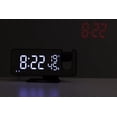 thumbnail image 3 of Howard Miller Gable Table Clock 645-839 – Digital Alarm Clock, Matte Black Case, Large Display, 4 Brightness Settings, Nightstand & Desk Clock, USB Charging Port, 3 of 3