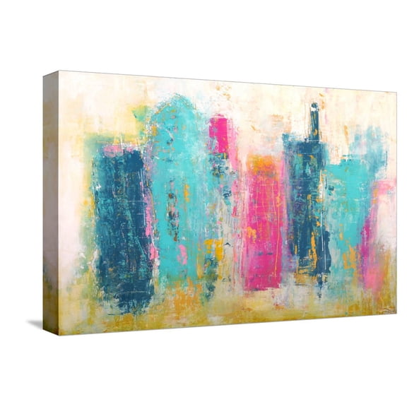 Art.com City Dreams Stretched Canvas Print Wall Art by Erin Ashley, 18" x 12"