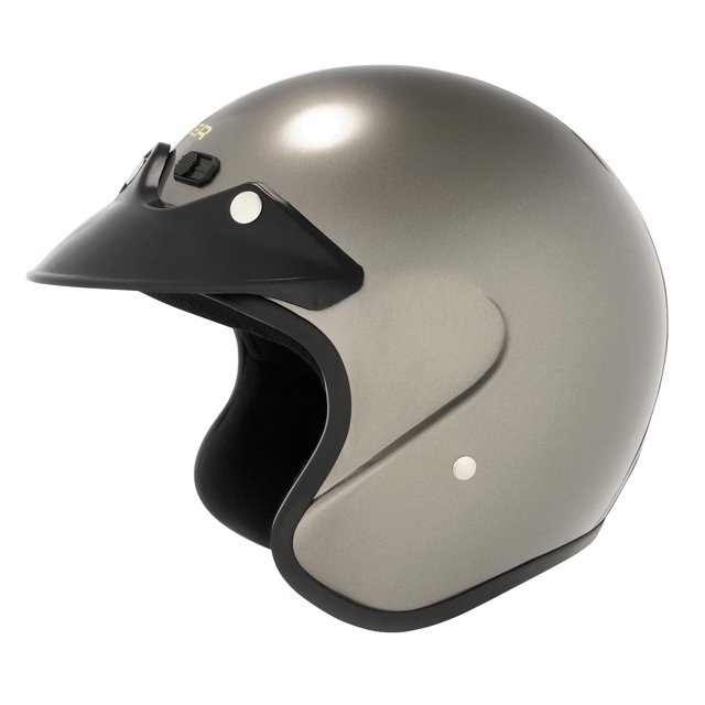 Cyber Helmets U-6 Solid Open Face Helmet Silver Lg  641273