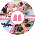 thumbnail image 3 of LYSIAN Ultra Soft Foam Earplugs for Sleeping, Snoring and Study, Noise Reduction, 60 Pairs, Pink, 3 of 8