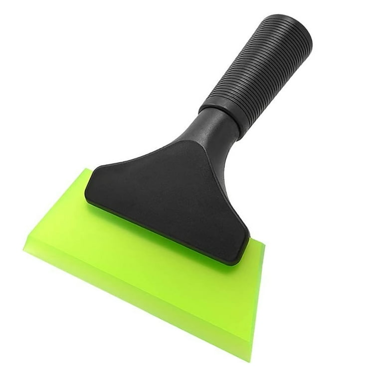 Small Window Squeegee for Window Cleaning - Car Window Cleaner Tool,  All-Purpose Shower Silicone Squeegee for Windows, Glass, Car, Mirrors,  Tiles,Green 