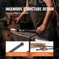 thumbnail image 4 of VEVOR Blacksmith Tongs, 18” V-Bit Bolt Tongs, Carbon Steel Forge Tongs with A3 Steel Rivets, for Long, Irregular, and Nail-shaped Forgings, for Beginner and Seasoned Blacksmiths and Bladesmiths, 4 of 9