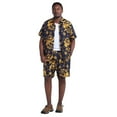 thumbnail image 7 of Cloudstyle Men's Print Matching Set (Short Sleeve Shirt + Shorts), Summer Fashion Outfit for Beach Vacation & Casual Wear, 7 of 7