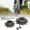 thumbnail image 4 of 9 Teeth 11 Teeth Gear Kit, Carbon Steel Motor Gear Kit Replacement Stable Performance  for Bicycle Chain, 4 of 8