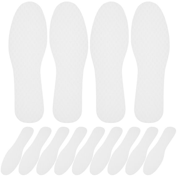 White 20 Pairs Shoe Inserts Boots Liners Replacement Absorption Insole Massage Man
