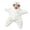 Polar bear2, variant on Starfish Baby Outfit, Winter Snowflake Polar Bear Star Shape Flannel Romper for Baby, Soft Warm Zip Suit, Cozy Holiday Sleepwear (Polar Bear 1, 70cm(0-3months))