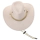 thumbnail image 5 of Sombrero de vaca, sombrero de vaquera occidental para hombres y mujeres con ala ancha, sombreros occidentales, gorras enrolladas unisex para actividades al aire libre, vaqueros y vaqueras, 5 of 8