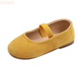thumbnail image 2 of LYHaoo Girls Summer Casual Dress Shoes Lightweight Round Toe Ballet Flats for Girls School Wedding Party Shoes,Yellow,Sizes 6.5(5.31") Toddler, 2 of 7
