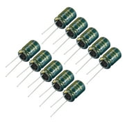 Uxcell 10x16mm 220uF 63V Low ESR Aluminum Radial Electrolytic Capacitors 10 Pack