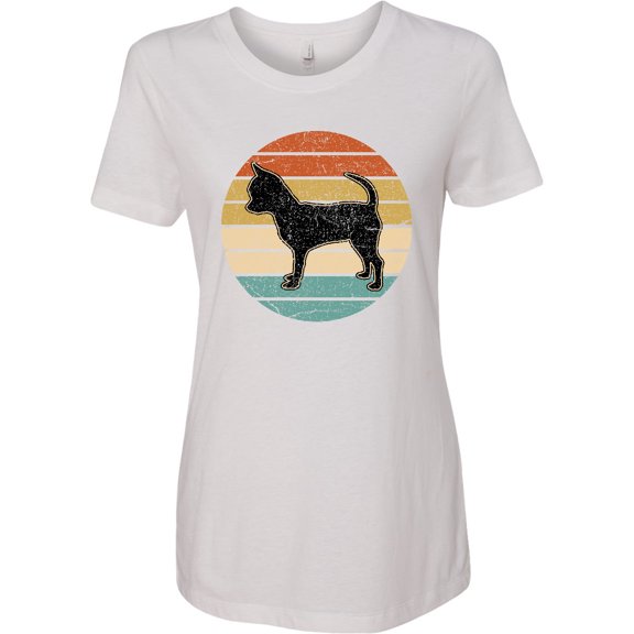 Inktastic Chihuahua Dog Retro Sunset Women's T-Shirt