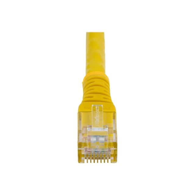 StarTech.com 50ft CAT6 Ethernet Cable, 10 Gigabit Molded RJ45 650MHz 100W PoE Patch Cord, CAT 6 10GbE UTP Network Cable with Strain Relief, Yellow, Fluke Tested/Wiring is UL Certified/TIA - Category 6 - 24AWG (C6PATCH50YL) - Patch cable - RJ-45 (M) to RJ-45 (M) - 50 ft - UTP - CAT 6 - molded - yellow - for P/N: ST2000PEXPSE, ST4000PEXPSE