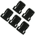 thumbnail image 2 of Battery Mount Holder, Simple Operation 5Pcs Battery Mounts Rack, Battery Slots Shelf, Convenient For M18 18V Battery Wall Home Tables Black, 2 of 8