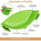 thumbnail image 2 of Clip on Strainer for Pots Pan Pasta Strainer, Silicone Food Strainer Hands-Free Pan Strainer, Clip-on Kitchen Food Strainer for Spaghetti, Pasta, Gro, 2 of 5