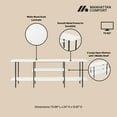 thumbnail image 4 of Manhattan Comfort Celine Side Table Console from Engineered Wood in White, 4 of 9