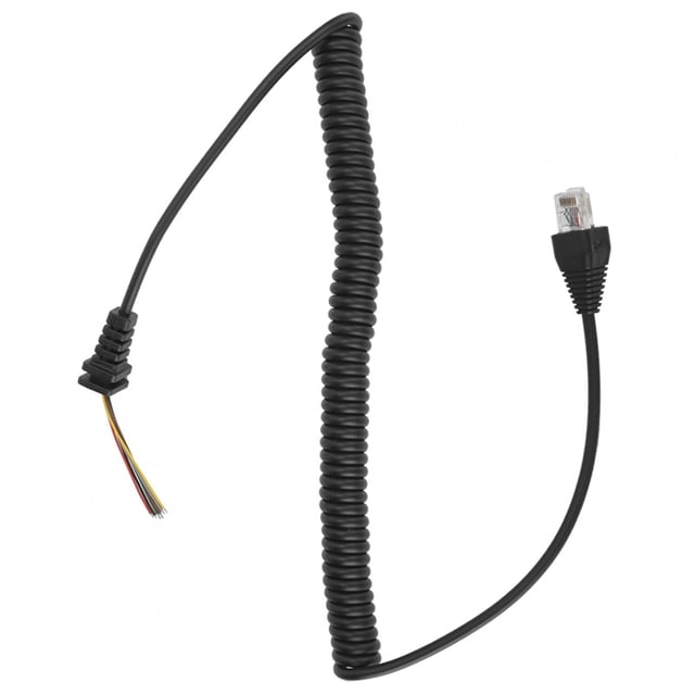 Cables de micrófono Cable de alambre, 67A8J Línea de resorte de teléfono Línea de resorte de teléfono Línea de resorte de teléfono para Yaesu Probado y confiable