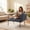 Blue, variant on Peispie Modern Accent Lounge Chair with Built-in Side Table & Pillow, Upholstered Reading Chair with Side Pocket & Metal Legs, Comfy Single Sofa for Living Room Bedroom Office, Blue