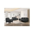 thumbnail image 6 of Porter Designs Lazio High Quality Leather Sofa - Black, 6 of 6