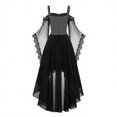 thumbnail image 4 of Gothic Witch Dress For Women Off Shoulder Butterfly Sleeve Lace Halloween Dress Medieval Vampire Vintage Gothic Outfit, 4 of 5