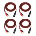 thumbnail image 4 of 4X Cable de Altavoz XLR A Banana, Cable de Audio XLR de 3 Pines Macho A Doble Banana, Enchufe de 4 mm Chapado en A XLR3 Pro HiFi, 4 of 10