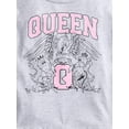 thumbnail image 6 of Wonder Nation Girls Graphic Queen Crest Tee with Long Sleeves, Sizes 4–18, 6 of 8