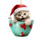 thumbnail image 3 of Fiudx Juego de Adornos para Árbol de Navidad, Diseño de Acrílico Colgante, Patrones Coloridos y Brillantes, Fácil de Colgar, Decoración para Fiestas, Ambiente Festivo, Juego de 4 Piezas, Tamaño de 8, 3 of 7