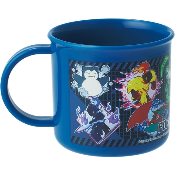 200ml Blue Pokemon Cup from Japan with Handle and Characters that Kids will Love