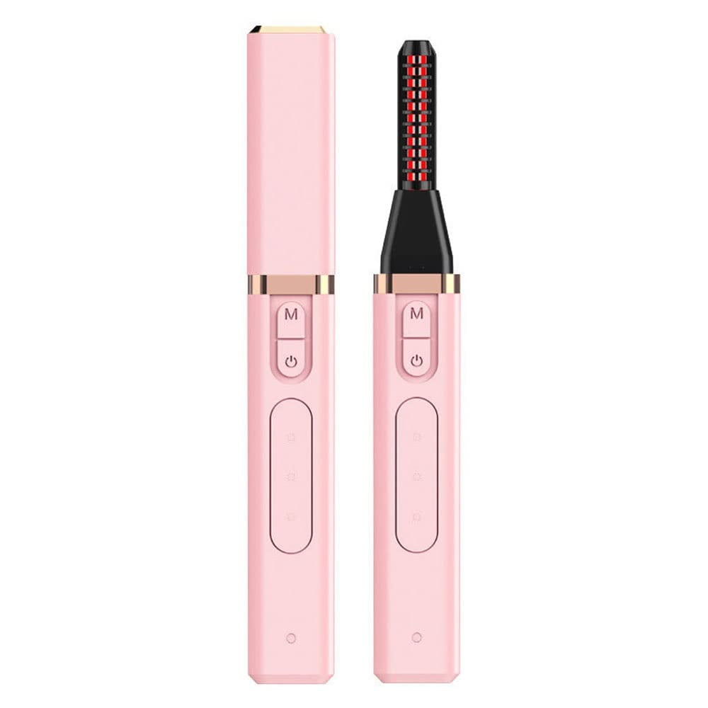 2025 New Heated Eyelash Curler,USB Rechargeable Eyelash Curler for Women,Electric Heated Lash Curler with 3 Temperature Modes,White