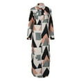 thumbnail image 4 of Oyyn Women's Button Down Long Sleeve Shirt Dress - Casual Loose Maxi Dress, S-XXL Sizes, 4 of 6