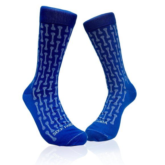 Chaussettes à Motif Osseux de Sock Panda (Adulte Grande Taille - Tailles de Chaussures pour Hommes 8-12)