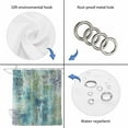 thumbnail image 3 of Blue Sage Green Boho Shower Curtain Set - Long 72" x 84" Washable Bathtub Curtain with 12 Hooks, Vintage Ethnic Tribe Abstract Art Waterproof Fabric Stall Shower Curtains for Bathroom/Bathtub Décor, 3 of 6