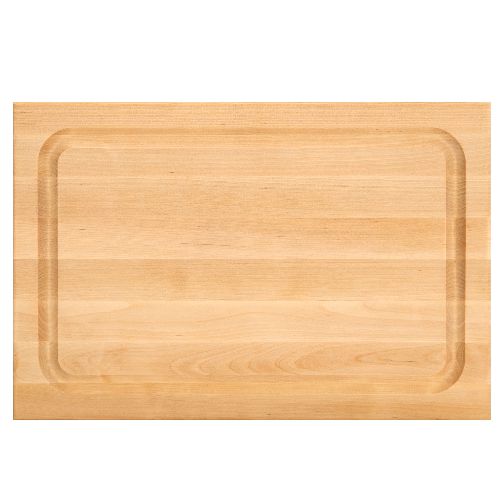 John Boos BBQ Collection Reversible Wood Cutting Board, Juice Groove, Maple