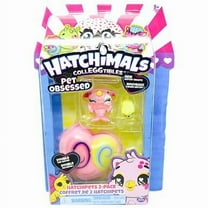 Hatchimals CollEGGtibles Pet Obsessed Narwabler and Puppy Sparkly Pink (2 pack) HatchiPets