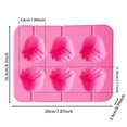 thumbnail image 2 of 3D Rose Flower Lollipop Molds for Valentine's Day, 2Pcs 6 Cavity Flower Sucker Mold Silicone Lolly Pop Tray Chocolate Candy Mold with 6 Sticks for Hard Candy Cupcake Decor Jelly Soap Make, 2 of 7