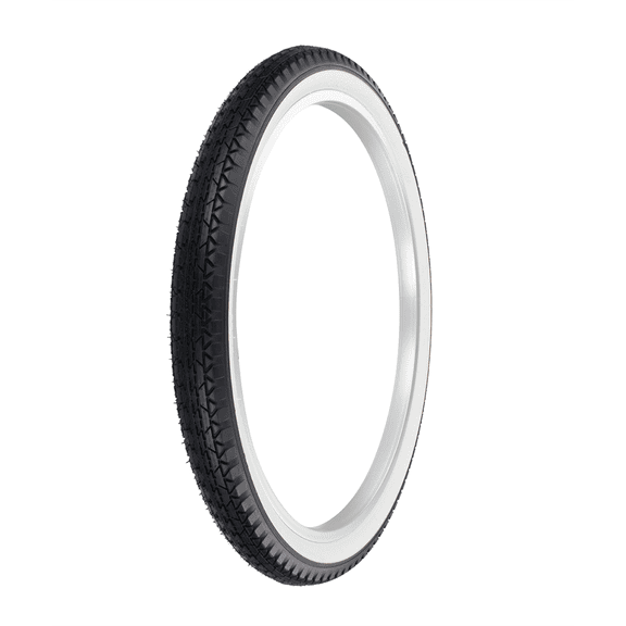 PRO Bicycle Tire In 24" X 2.125" Black/White Sidewall Diamond Tread Tire P-123A