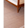 thumbnail image 4 of Rugsotic Carpets Eco-Friendly Woven Hand Woven Kilim Flat Weave Light Brown Solid Area Rug, 6'x6' Square, Antimicrobial, 4 of 6
