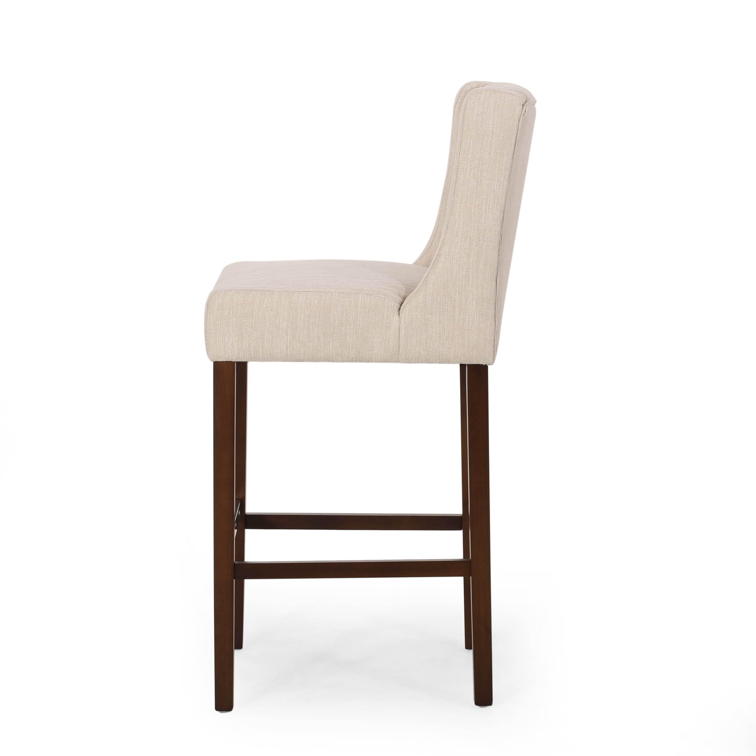 Noble House Daylanie Barstools, Beige, Espresso