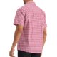 thumbnail image 3 of Camisas de vestir de cuadros INSPIRE CHIC para hombres, de manga corta, talla XL, color rojo, 3 of 6