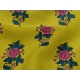 thumbnail image 4 of oneOone Viscose Jersey Fabric Leaves & Floral Block Decor Fabric Printed BTY 60 Inch Wide, 4 of 4